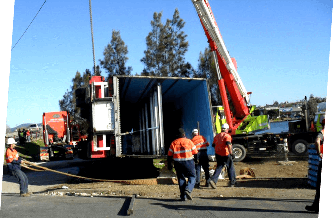 Our Team Towing Shipping Containers — Towing Services in Mid North Coast