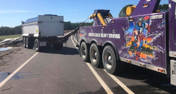 Heavy Truck Towing — Towing Services in Mid North Coast